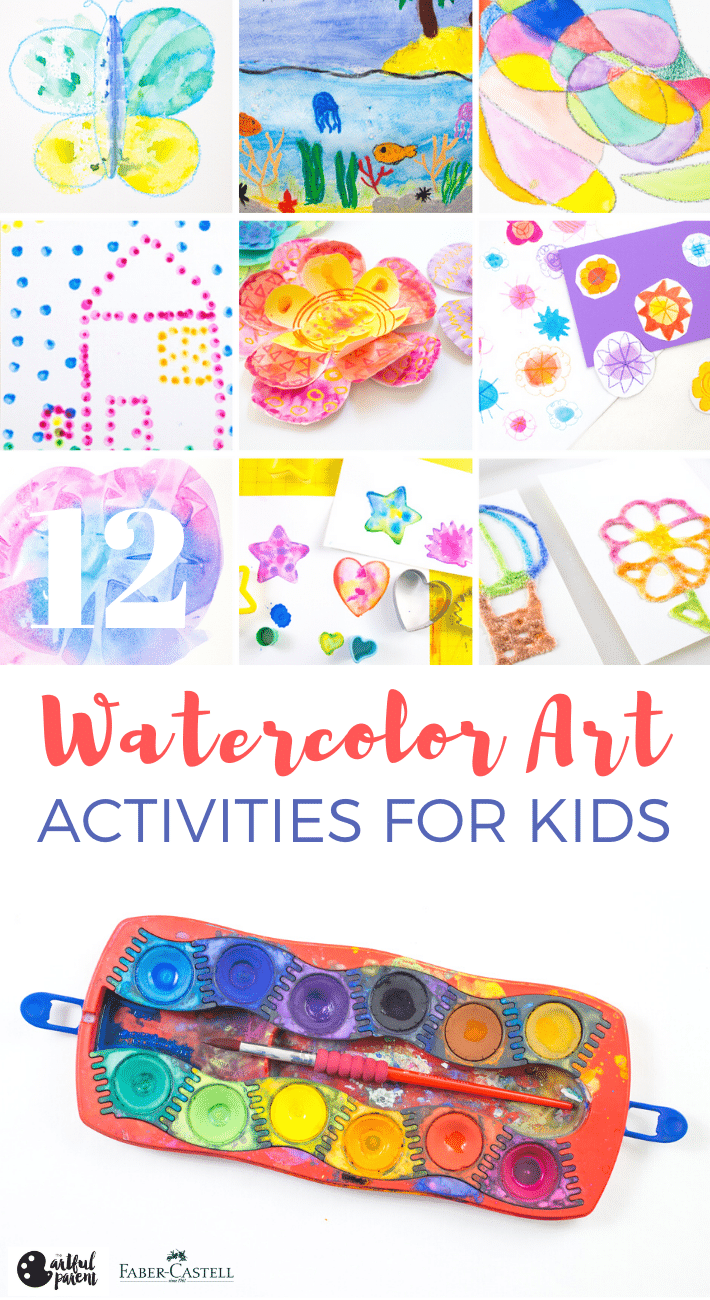 Giving Watercolor Crayons a Try - The Artful Parent
