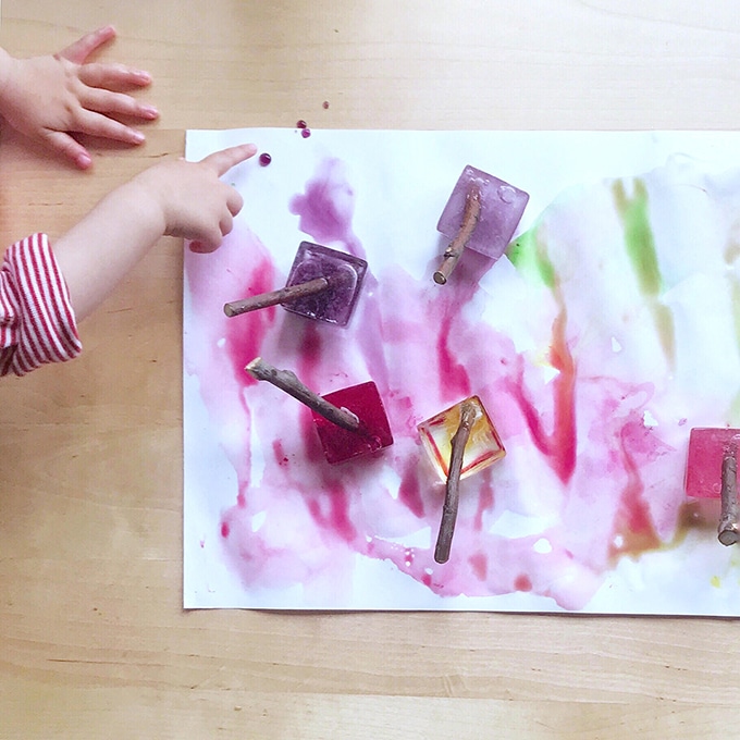 Ice Pop Painting with The Joyful Learner