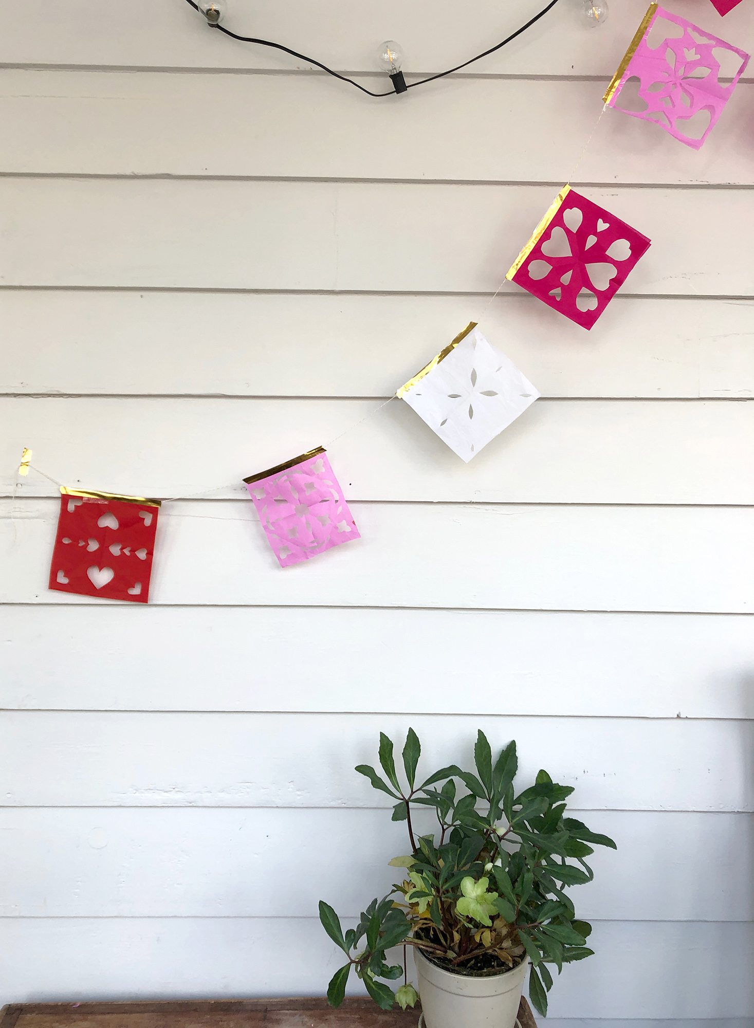 Papel picado for kids –hanging paper garland