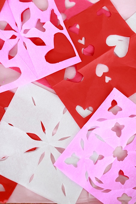 Papel picado for valentine's day