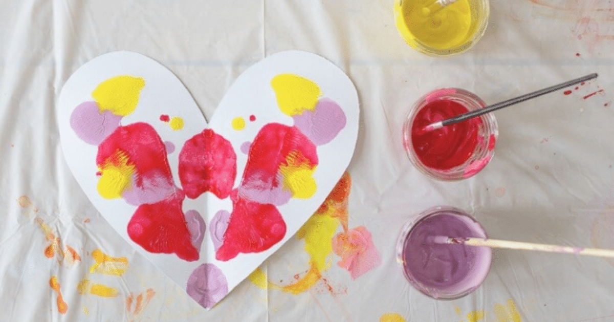 How to Make Blot Art Hearts
