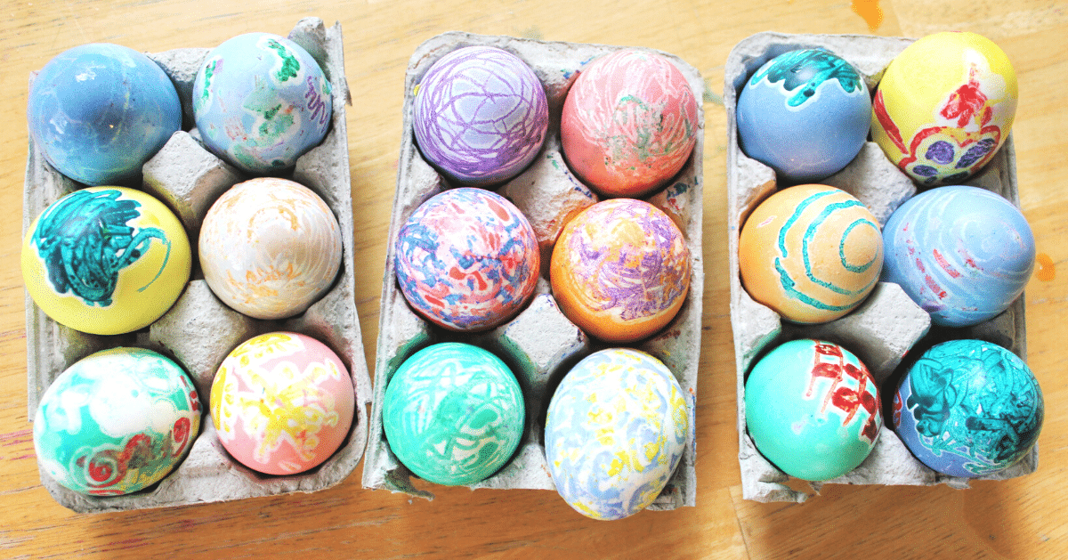 easter egg coloring techniques