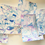 DIY marbled paper featured