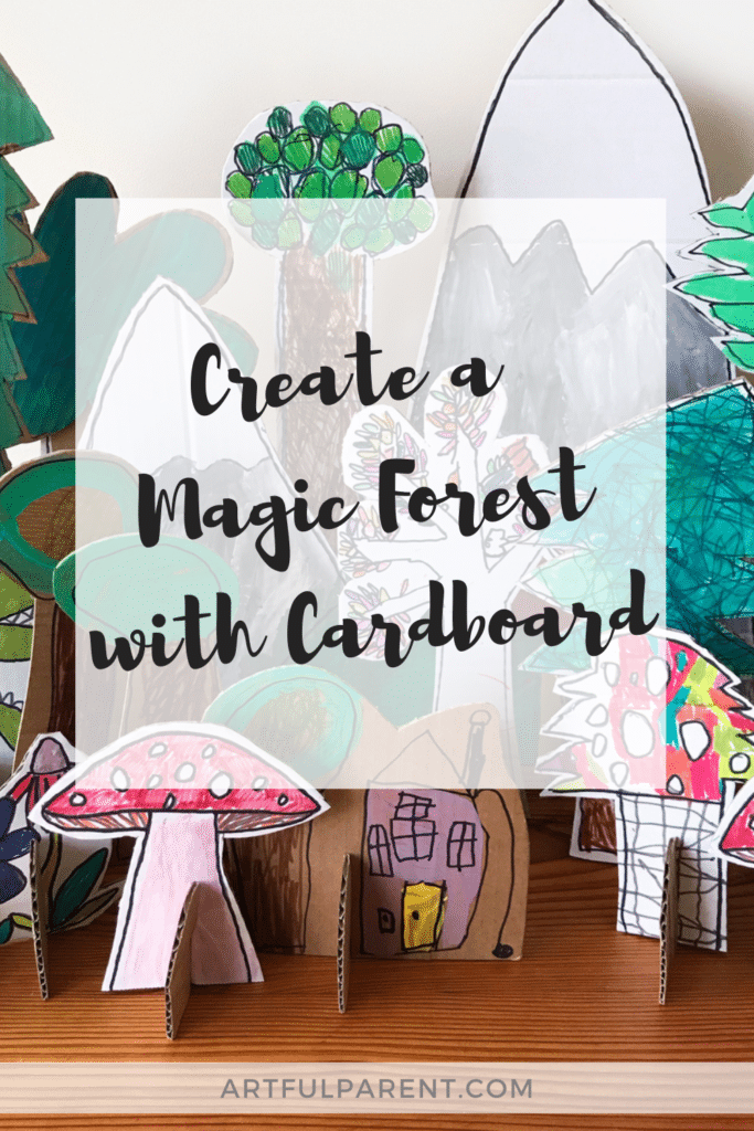 Magic forest made with cardboard pinterest