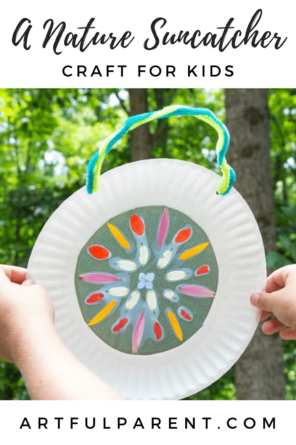 A Nature Suncatcher Craft for Kids