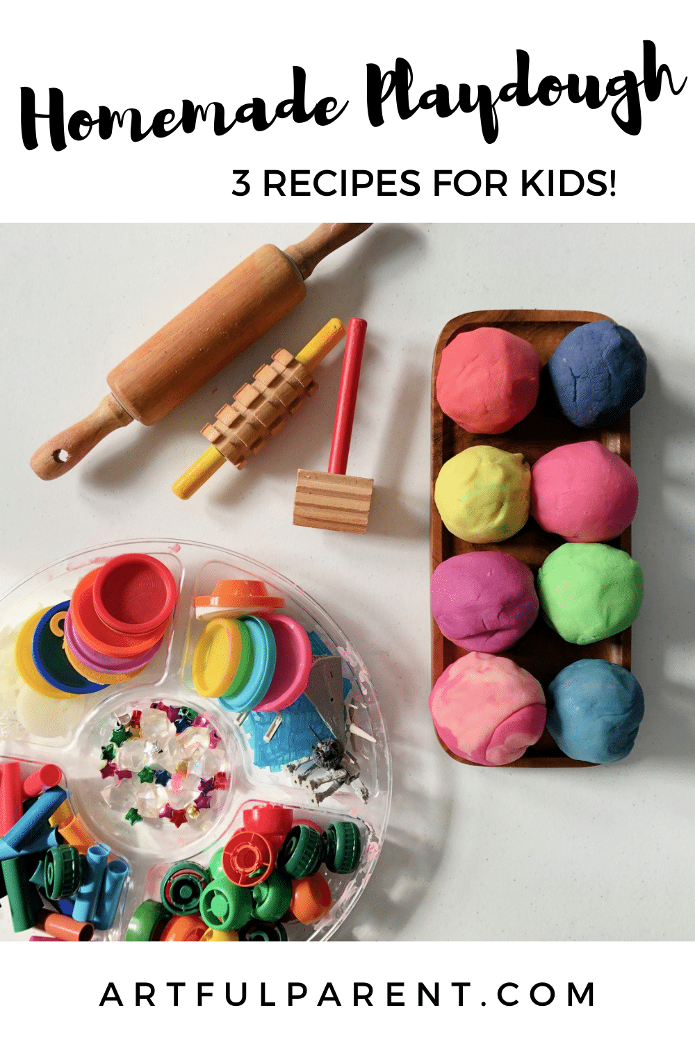 3 Homemade Playdough Recipes for Kids