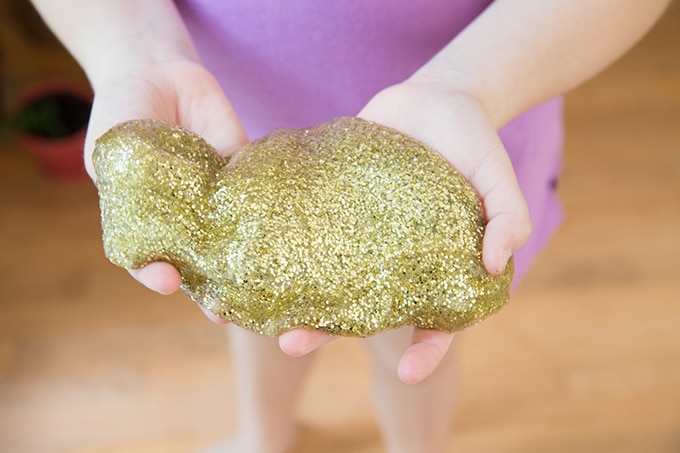 Glitter slime for kids