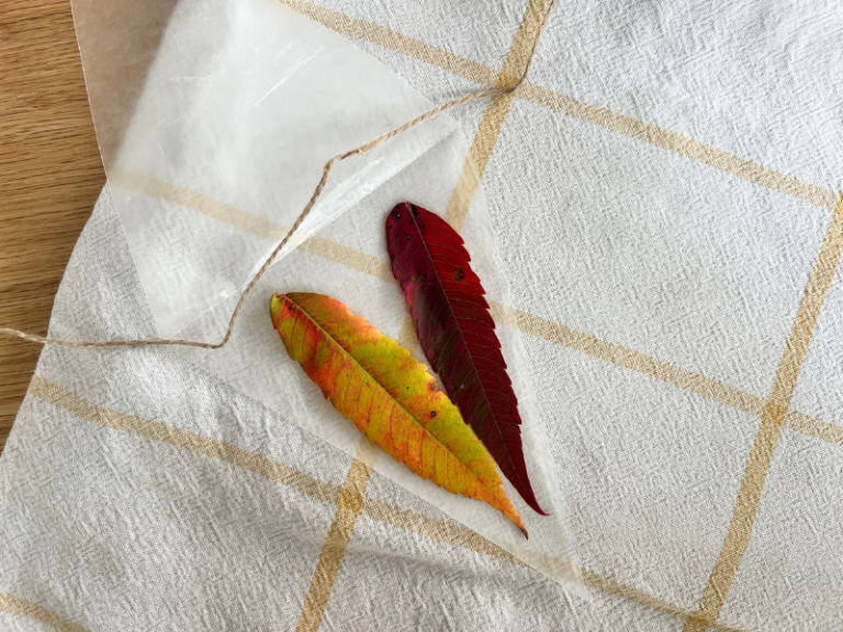 autumn leaf bunting