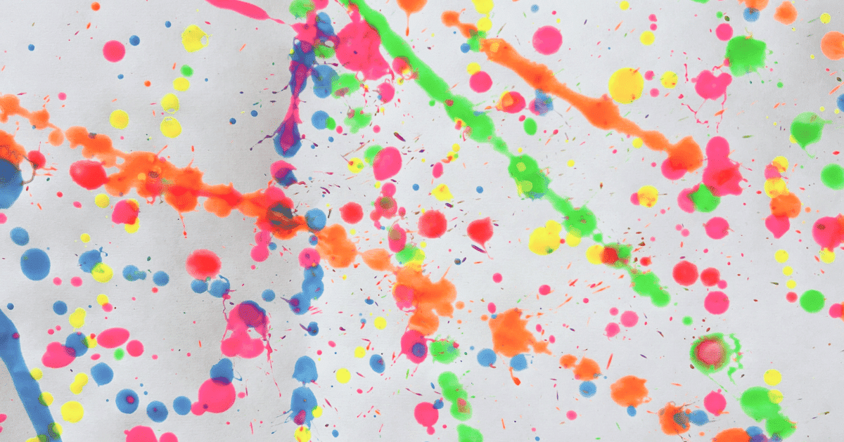 How to do Splatter Painting with Kids