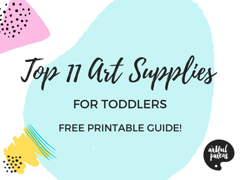 toddler art supplies printable featured image