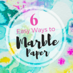 6 Ways to Marble Paper square — Activity Craft Holidays, Kids, Tips