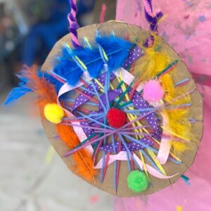 How to Make a Rainbow Cardboard Sculpture for Kids