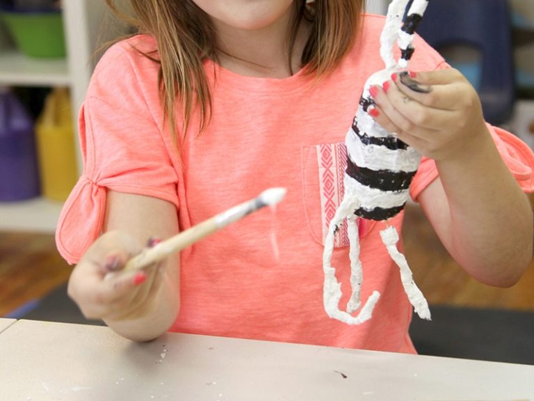 Plaster Cloth Sculptures are a Great Paper Mache Alternative for Kids