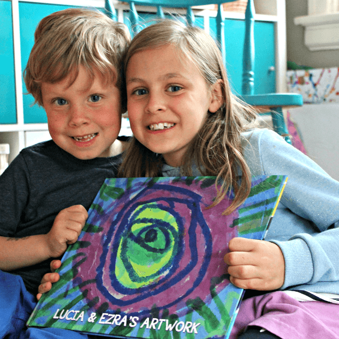 Create a Beautiful Kids Artwork Book!