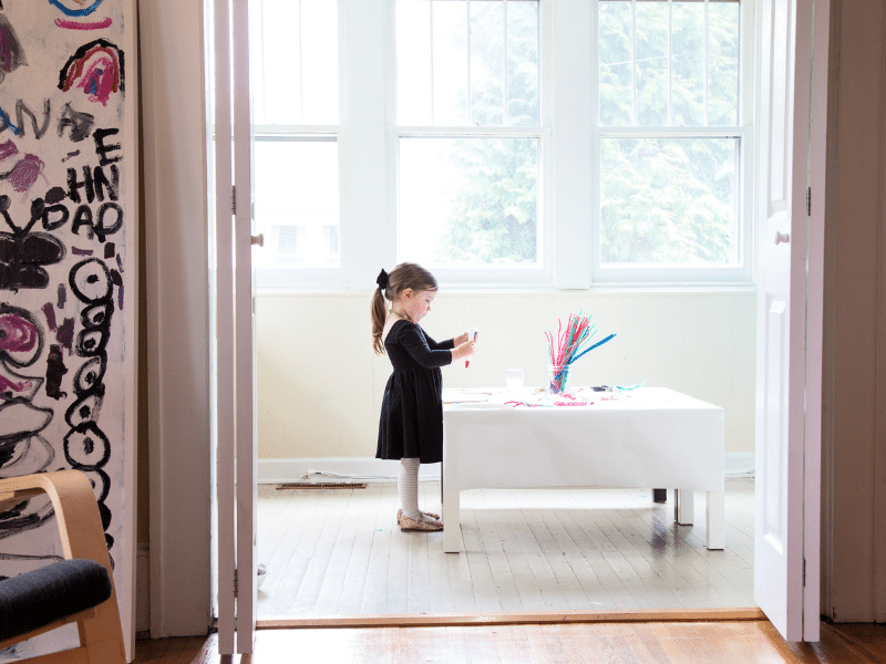 How to Make Space for Kids to be Creative at Home