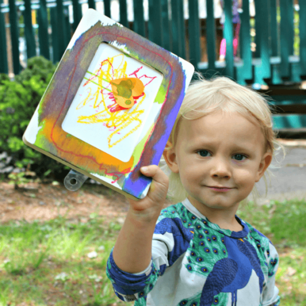 Wooden Frame Painting A Simple Handmade Gift Kids Can Make