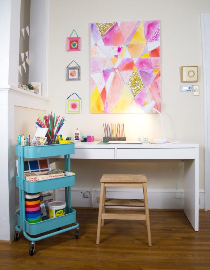 Kids Art Space Updated  Kids rooms diy, Kids art table, Kids art