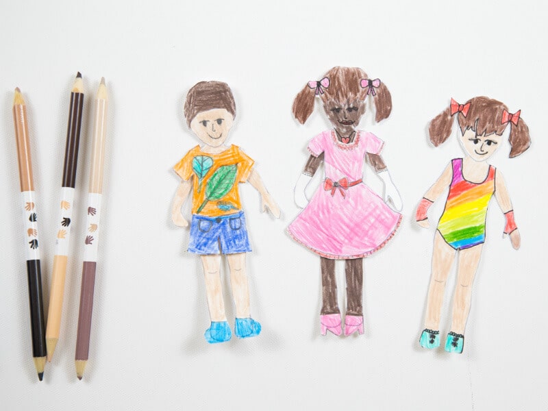 Printable Paper Dolls for Kids to Color Featured Image — Activity Craft Holidays, Kids, Tips