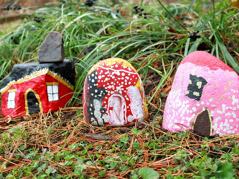 How to Make Painted Rock Houses: An Easy Nature Art Activity for Kids