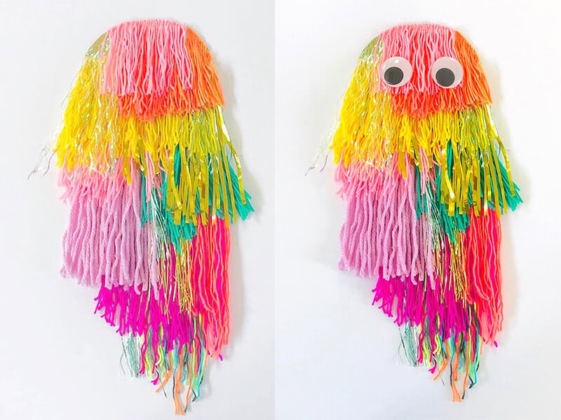 Yarn Wrapped Monster Pencil Holders - Our Kid Things