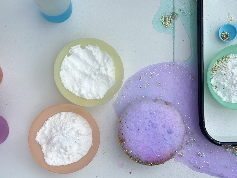 fizzy potions in bowls