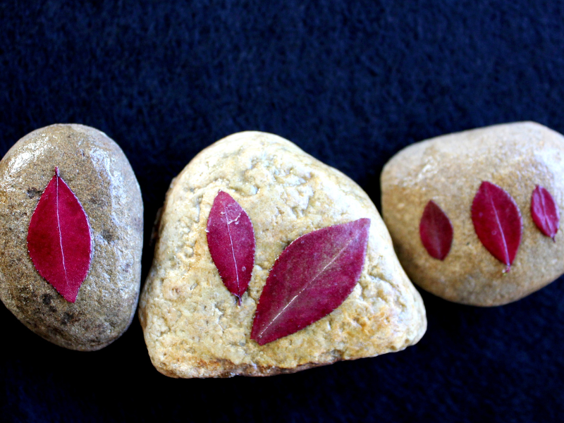 Autumn Leaf Craft Idea: How to Make Leaf Rocks
