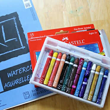 Giving Watercolor Crayons a Try - The Artful Parent