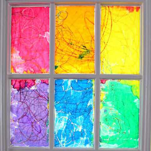 DIY Faux Stained Glass - A Beautiful Mess