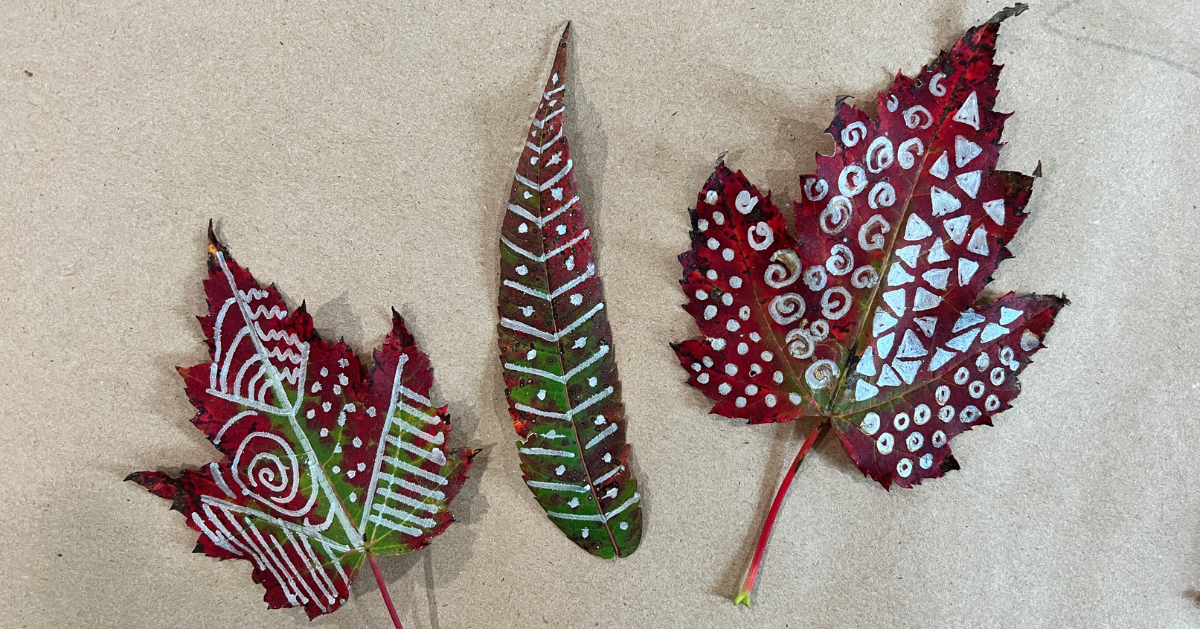 How to Make Zentangle Leaves with Sharpies