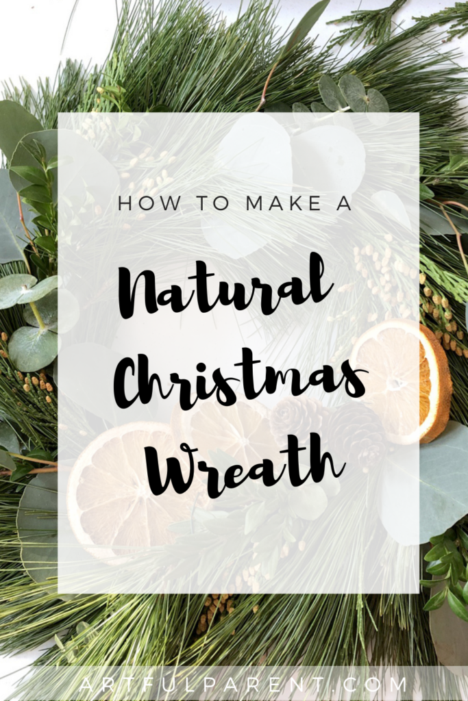 how to make a natural christmas wreath
