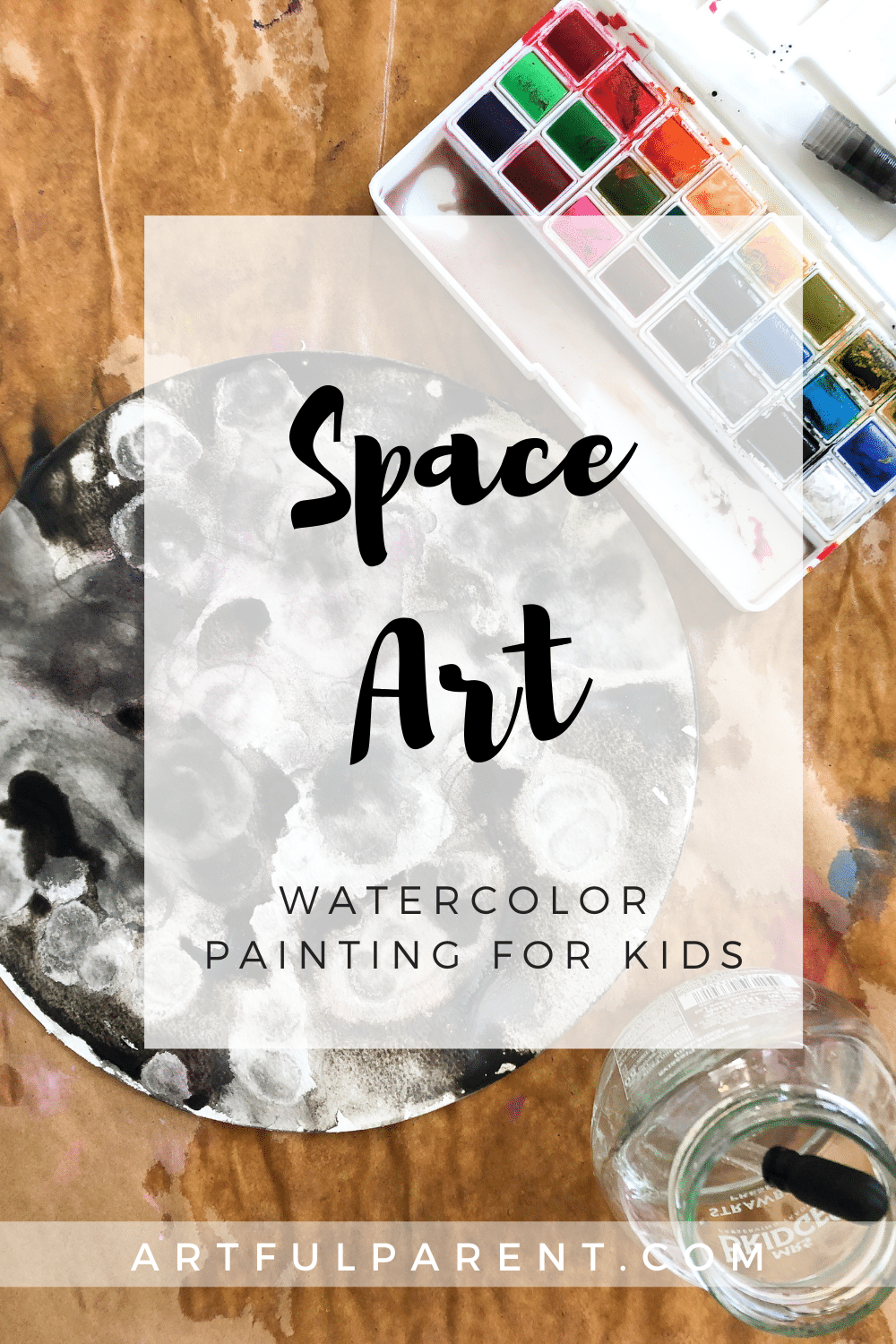 3 Watercolor Painting Ideas about Space