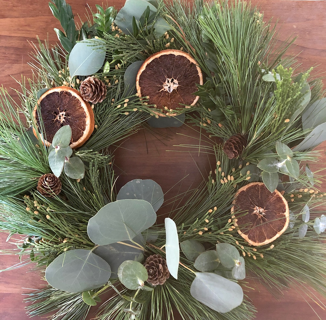 natural christmas wreath for kids_rachel withers