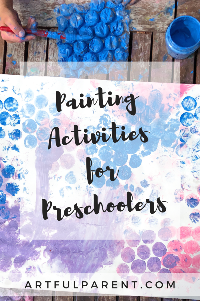 painting for preschoolers pin