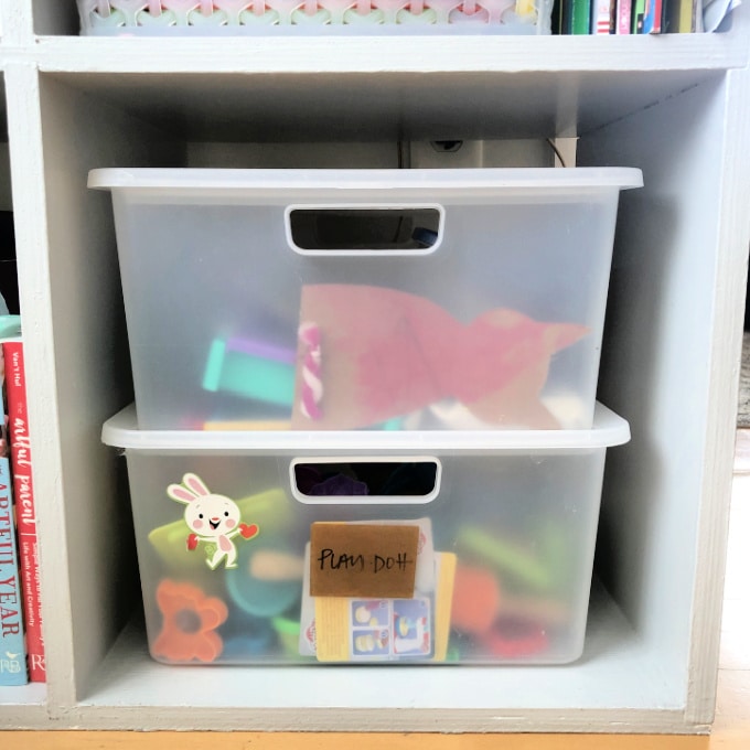 Kids art outlet storage box