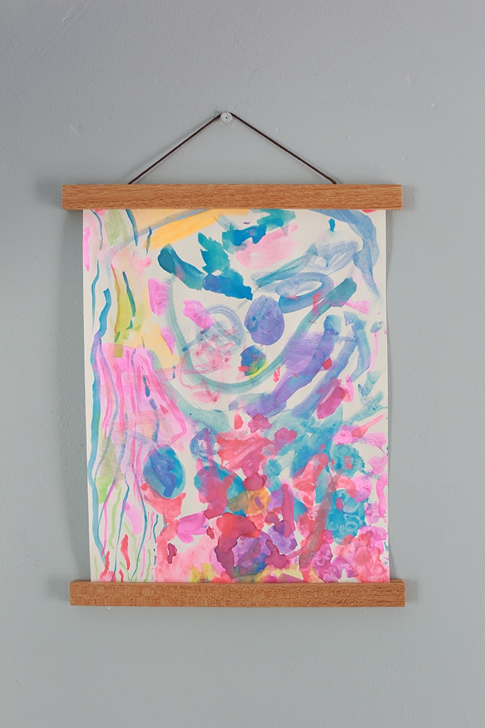 How to Creatively Display Your Kids' Art Using Hangers