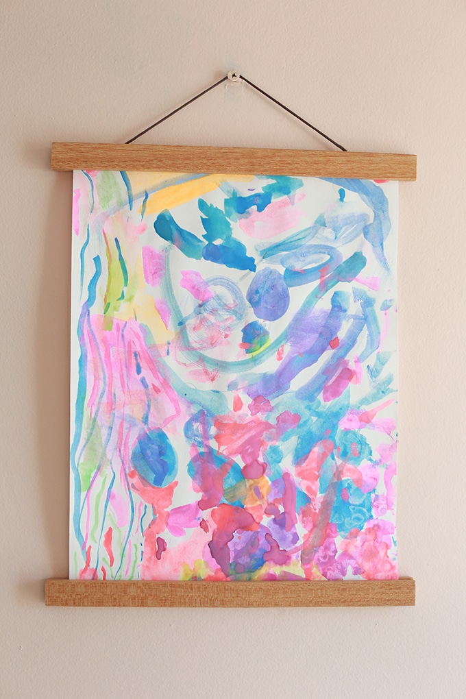 Displaying Children's Art Work - How to Make a Wooden Wall Art