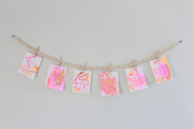 Kids Hanging Art Display Wall · Arts & Crafts