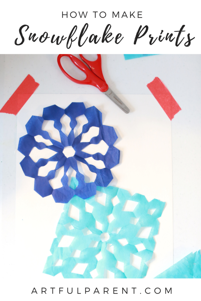 How to Make Snowflake Prints with Bleeding Tissue Paper