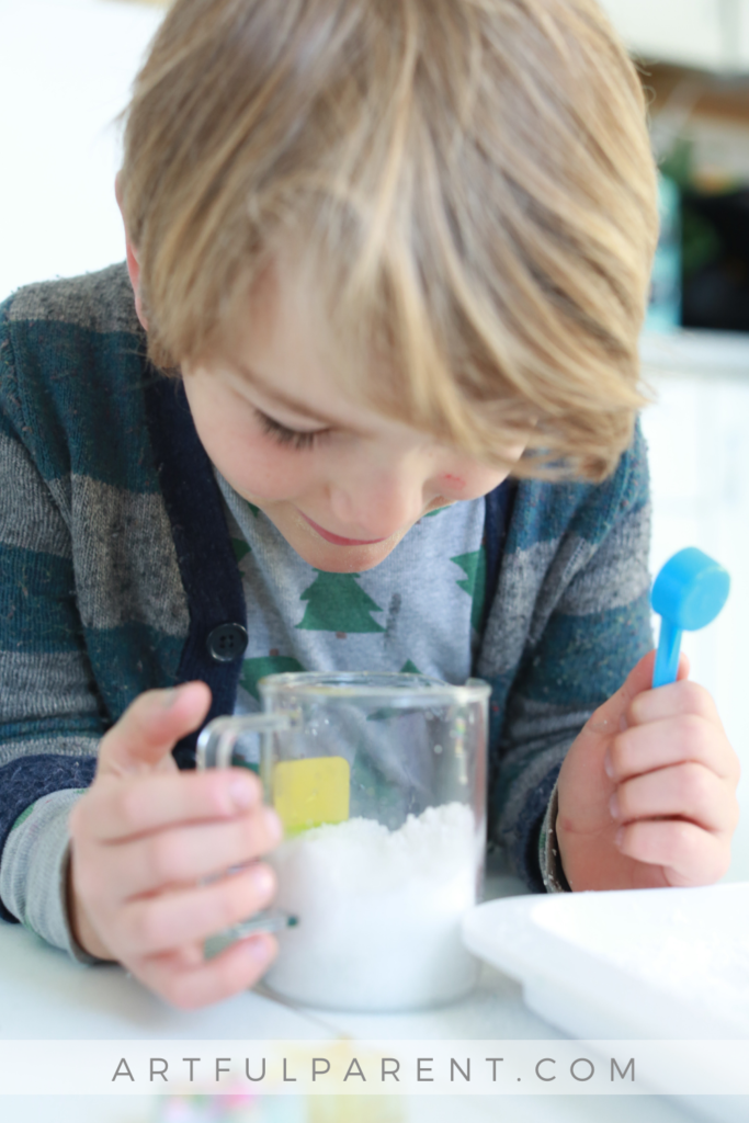 How to Make Instant Snow for Kids PInterest — Activity Craft Holidays, Kids, Tips