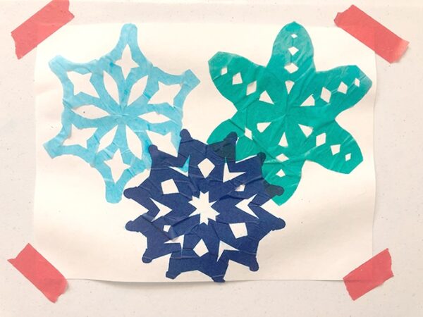 How to Make Tissue Paper Snowflakes