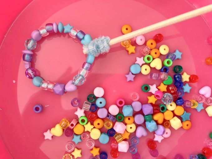bubble wand and beads