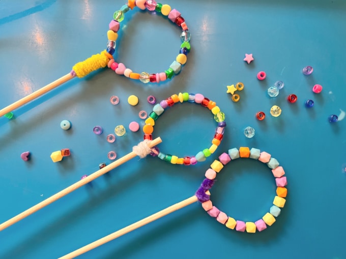 bubble wands with beads