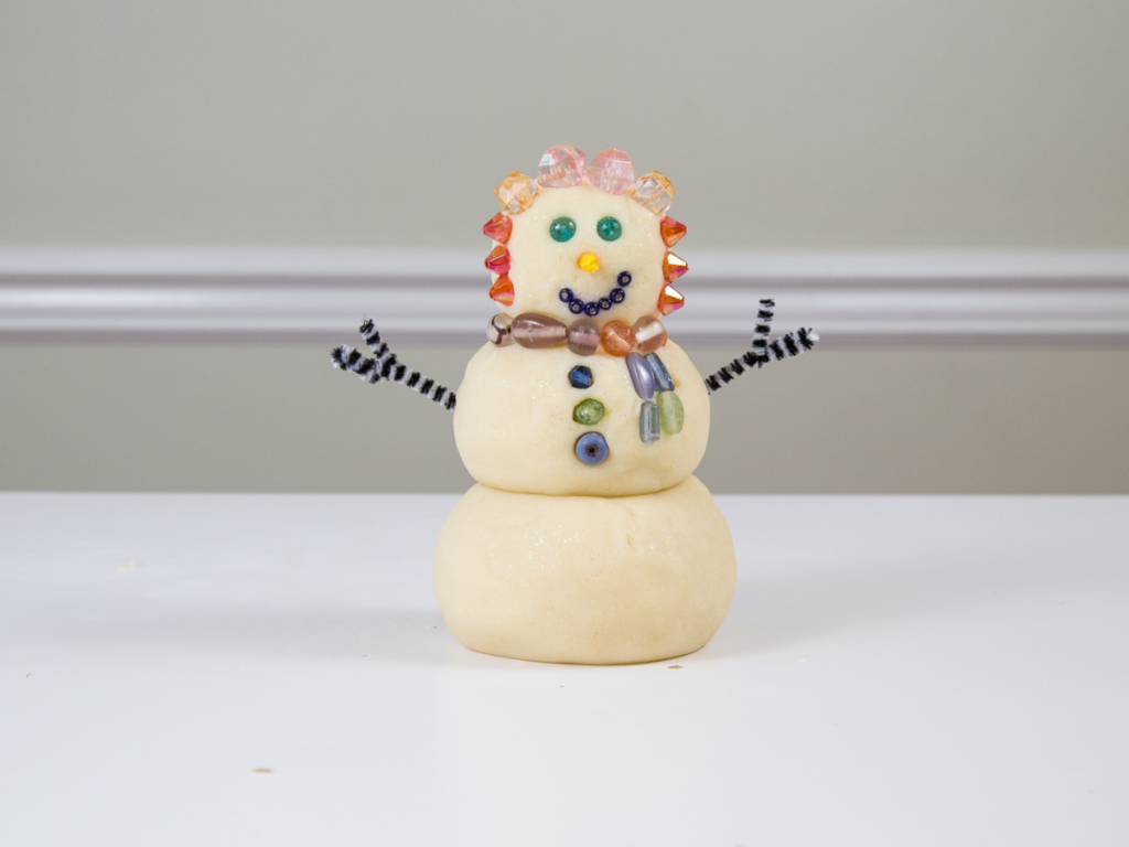 playdough snowman