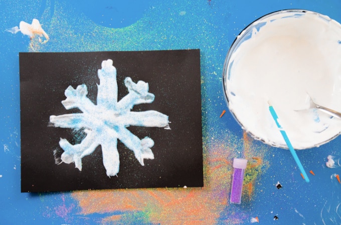 snow paint snowflake