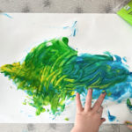 baby finger painting