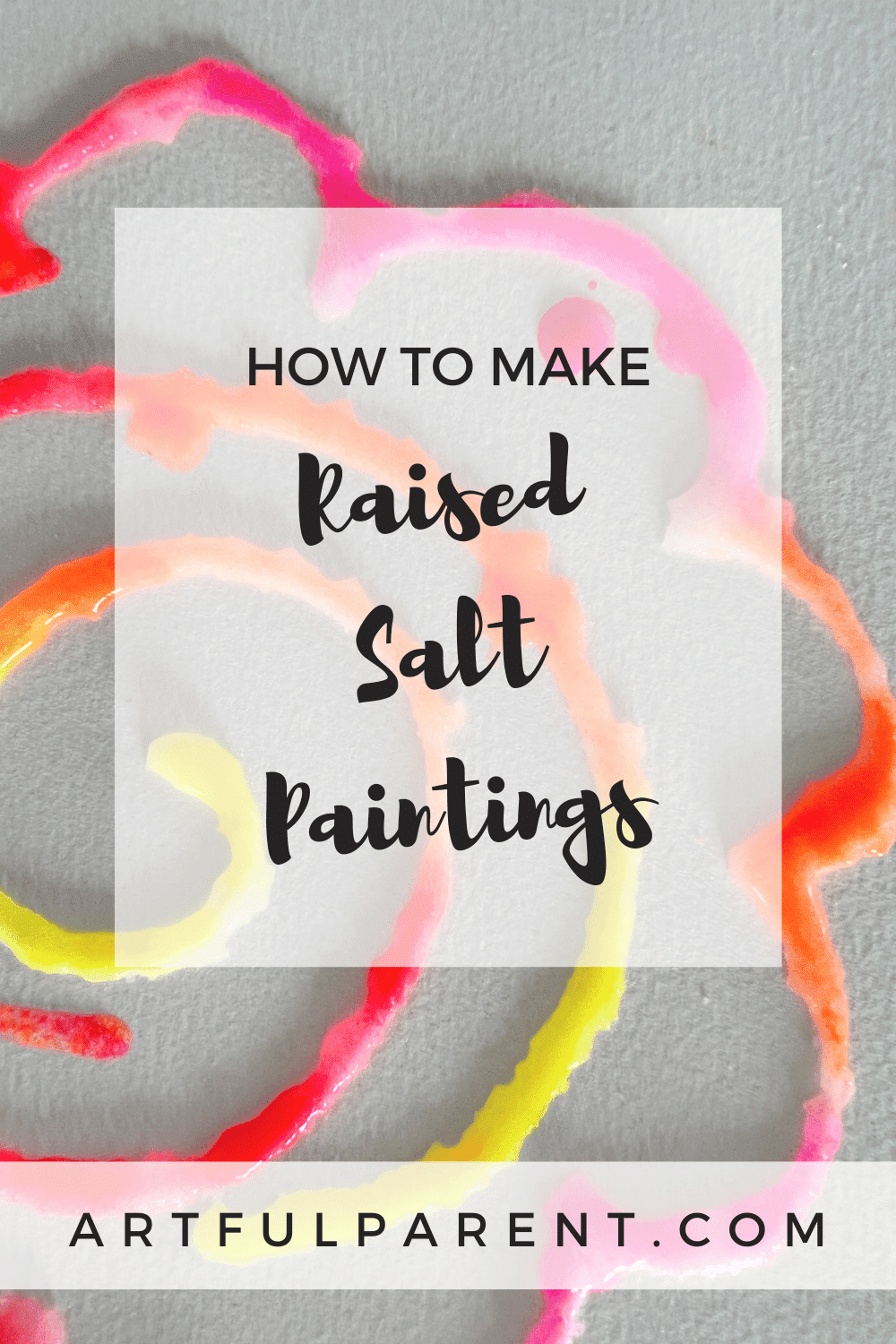 How to Make Raised Salt Paintings