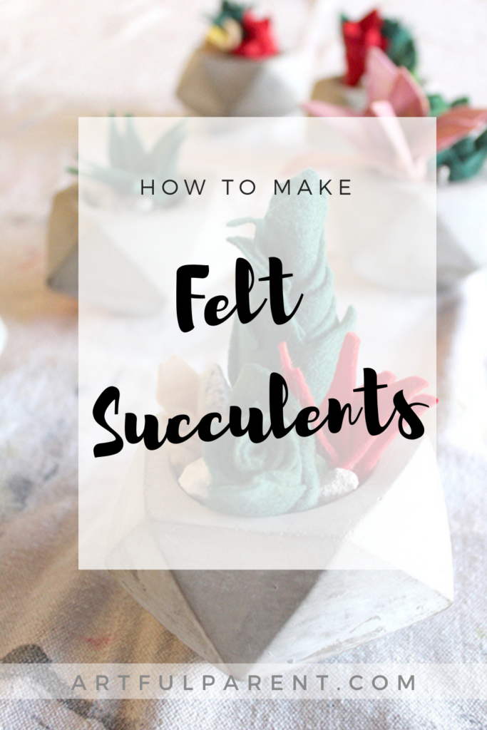 how to make felt succulents