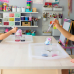 children in art room