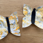 shaving cream butterflies