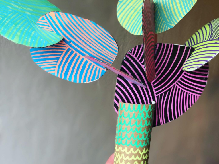 How to Make Colorful Cardboard Sculptures - The Artful Parent